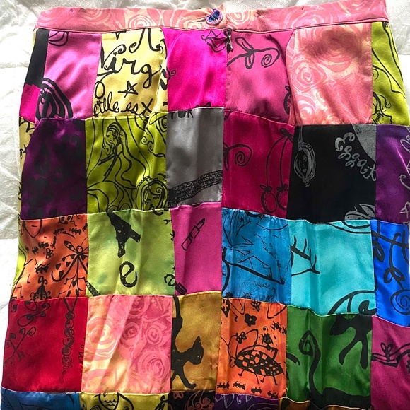 Vintage Peach Berserk Silk Jacket / Skirt Set M - Picture 8 of 10